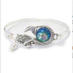 Mermaid Silver Bangle